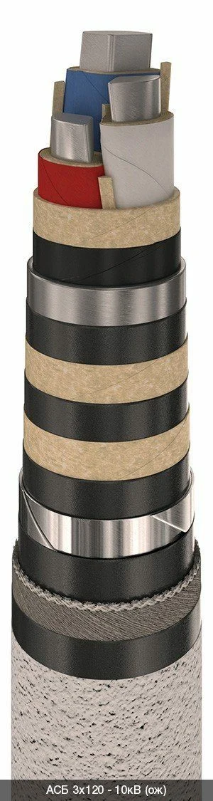 Кабель АСБл 3х120 - 10кВ